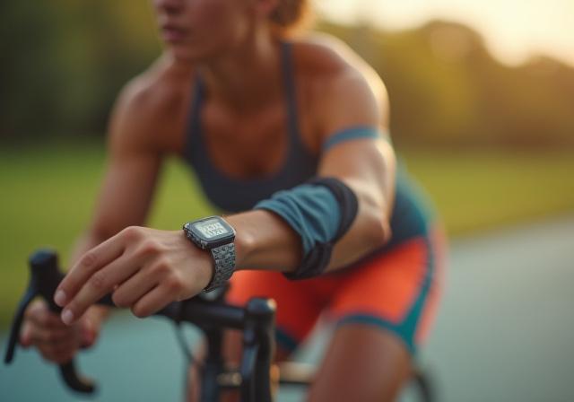 Sportowiec monitorujący poziom cukru